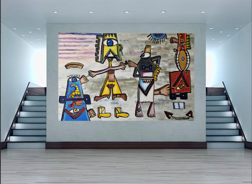 A Seven-Year Question on Canvas, Decoding Life On Mars by Haydn Englander- Porter