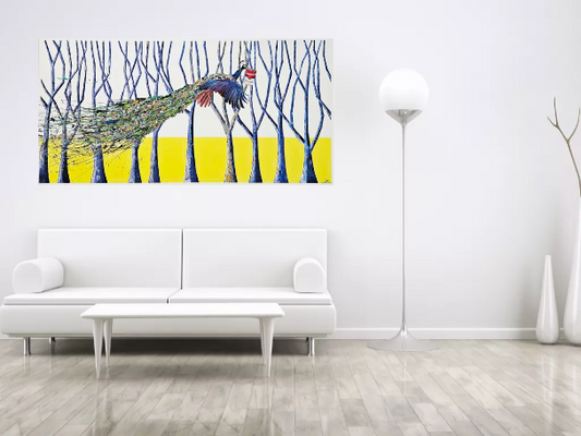 Alphabet Soup with Peacock