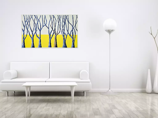 Blue Trees Yellow (Medium)