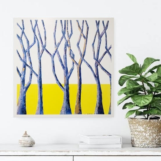 Blue Trees (Yellow- Small)